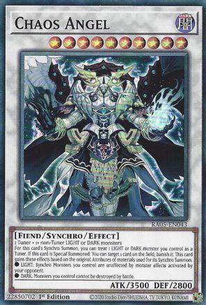 Chaos Angel RA05-EN043 Rarity Collection 5 1st Edition Super Rare Near Mint  English