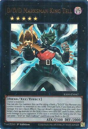 D/D/D Marksman King Tell (Ultra Rare) RA05-EN047 Rarity Collection 5 1st Edition Ultra Rare Near Mint  English