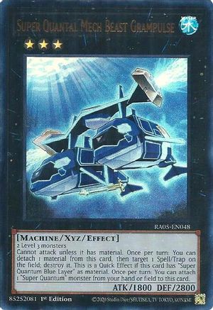 Super Quantal Mech Beast Grampulse (Ultra Rare) RA05-EN048 Rarity Collection 5 1st Edition Ultra Rare Near Mint  English