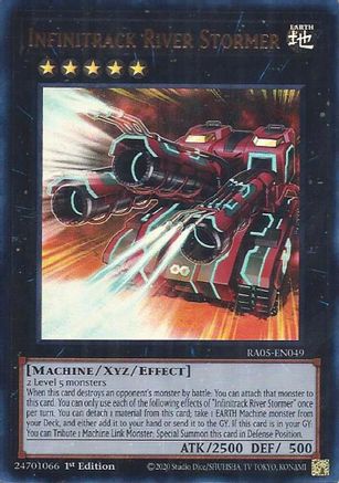 Infinitrack River Stormer (Ultra Rare) RA05-EN049 Rarity Collection 5 1st Edition Ultra Rare Near Mint  English