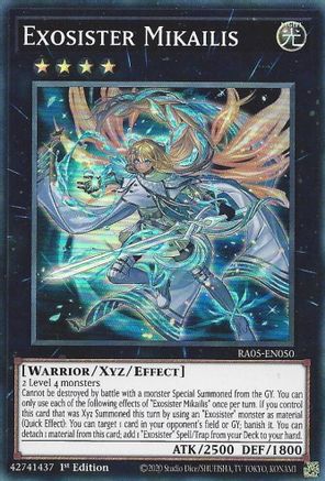 Exosister Mikailis RA05-EN050 Rarity Collection 5 1st Edition Super Rare Near Mint  English