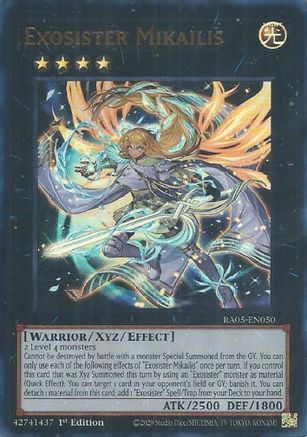 Exosister Mikailis (Ultra Rare) RA05-EN050 Rarity Collection 5 1st Edition Ultra Rare Near Mint  English