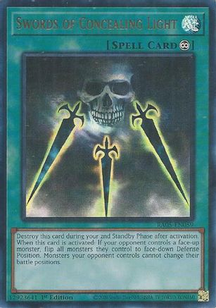 Swords of Concealing Light (Ultra Rare) RA05-EN059 Rarity Collection 5 1st Edition Ultra Rare   English