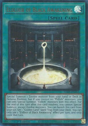 Eldlixir of Black Awakening (Ultra Rare) RA05-EN065 Rarity Collection 5 1st Edition Ultra Rare Near Mint  English