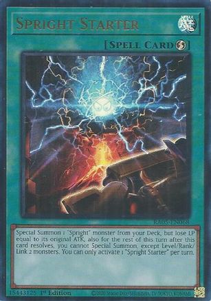 Spright Starter (Ultra Rare) RA05-EN068 Rarity Collection 5 1st Edition Ultra Rare Near Mint  English