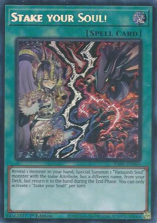 Stake your Soul! RA05-EN069 Rarity Collection 5 1st Edition Secret Rare Near Mint  English