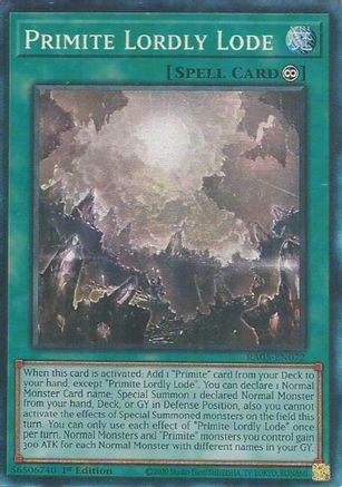 Primite Lordly Lode RA05-EN072 Rarity Collection 5 1st Edition Collector's Rare Near Mint  English