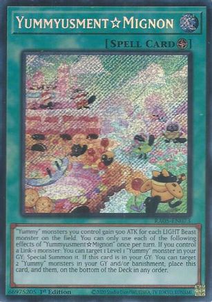 YummyusmentMignon RA05-EN073 Rarity Collection 5 1st Edition Secret Rare   English