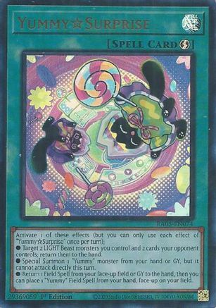 YummySurprise (Ultra Rare) RA05-EN074 Rarity Collection 5 1st Edition Ultra Rare   English