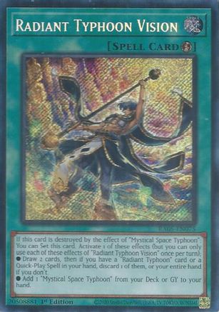 Radiant Typhoon Vision RA05-EN075 Rarity Collection 5 1st Edition Secret Rare Near Mint  English