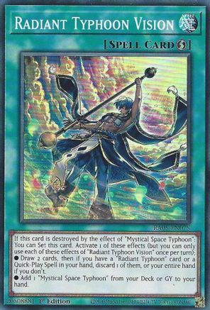 Radiant Typhoon Vision RA05-EN075 Rarity Collection 5 1st Edition Super Rare Near Mint  English