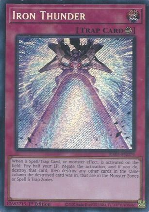 Iron Thunder RA05-EN079 Rarity Collection 5 1st Edition Secret Rare Near Mint  English