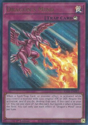 Dragon's Mind (Ultra Rare) RA05-EN082 Rarity Collection 5 1st Edition Ultra Rare Near Mint  English