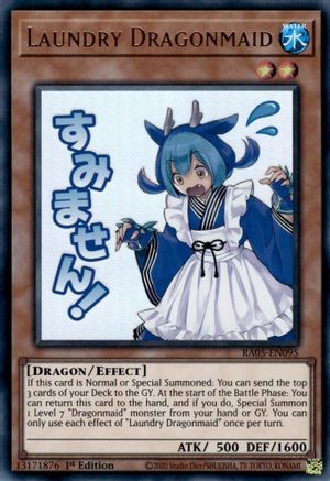 Laundry Dragonmaid RA05-EN095 Rarity Collection 5 1st Edition Ultra Rare Near Mint  English
