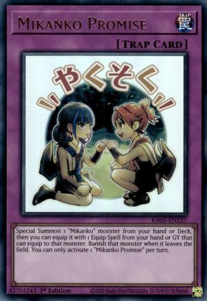 Mikanko Promise RA05-EN127 Rarity Collection 5 1st Edition Ultra Rare Near Mint  English