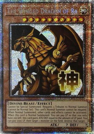 The Winged Dragon of Ra RA05-EN130 Rarity Collection 5 1st Edition Starlight Rare   English