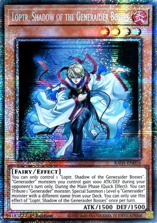 Loptr, Shadow of the Generaider Bosses RA05-EN016 Rarity Collection 5 1st Edition Starlight Rare Near Mint  English
