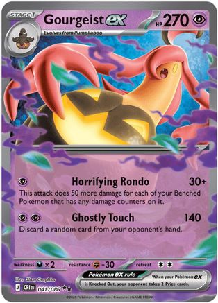 Gourgeist ex 041/086 Chaos Rising Double Rare (RR) Near Mint  English