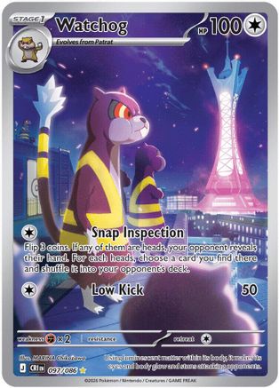 Watchog 097/086 Chaos Rising Illustration Rare Near Mint  English