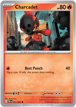Charcadet 011/084 Pitch Black Reverse Holo Near Mint  English