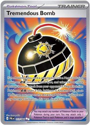 Tremendous Bomb 113/084 Pitch Black Ultra Rare Near Mint  English