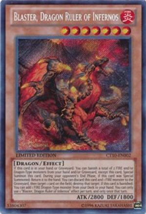 Blaster, Dragon Ruler of Infernos 2013 Collectors Tins CT10-EN002 Near Mint Secret Rare English Limited