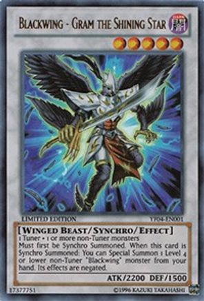 Blackwing - Gram the Shining Star Yu-Gi-Oh! 5D's Manga Promotional Cards YF04-EN001 Near Mint Ultra Rare English Limited