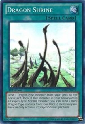 Dragon Shrine Structure Deck: Saga of Blue-Eyes White Dragon SDBE-EN019 Near Mint Super Rare English 1st Edition