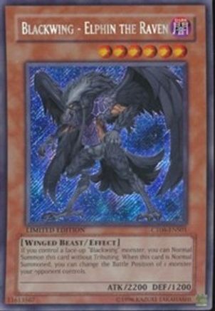 Blackwing - Elphin the Raven 2009 Collectors Tin CT06-ENS01 Moderately Played Secret Rare English Limited