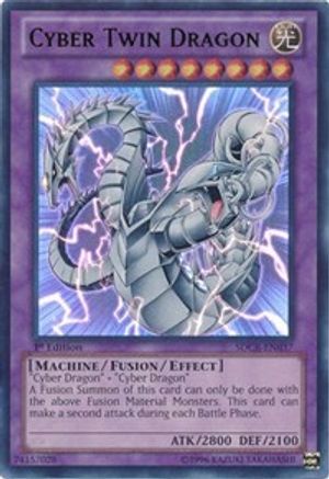 Cyber Twin Dragon Structure Deck: Cyber Dragon Revolution SDCR-EN037 Near Mint Ultra Rare English 1st Edition