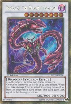 Beelze of the Diabolic Dragons Premium Gold PGLD-EN016 Near Mint Secret Rare English 1st Edition