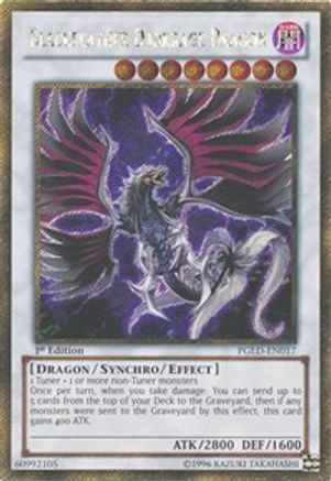 Blackfeather Darkrage Dragon Premium Gold PGLD-EN017 Near Mint Secret Rare English 1st Edition