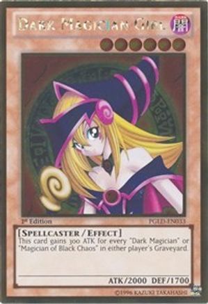 Dark Magician Girl Premium Gold PGLD-EN033 Near Mint Rare English 1st Edition