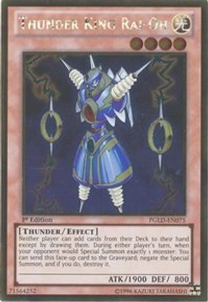 Thunder King Rai-Oh Premium Gold PGLD-EN075 Near Mint Rare English 1st Edition