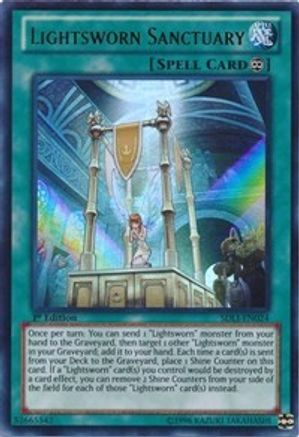 Lightsworn Sanctuary Structure Deck: Realm of Light SDLI-EN024 Near Mint Ultra Rare English 1st Edition