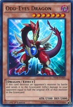 Odd-Eyes Dragon Super Starter: Space-Time Showdown Power-Up Pack YS14-ENA01 Near Mint Ultra Rare English 1st Edition