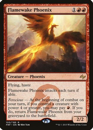 Flamewake Phoenix Fate Reforged 100 Near Mint Rare English Normal