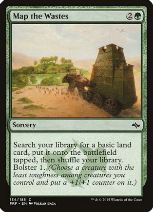 Map the Wastes Fate Reforged 134 Near Mint Common English Foil