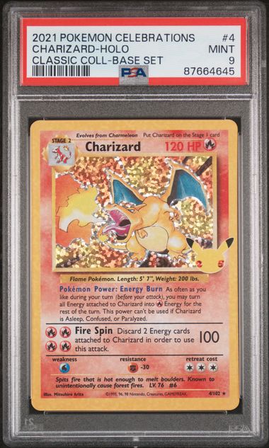 PSA 9 Celebrations Charizard